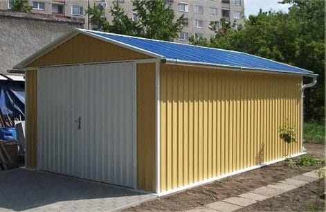 Гараж из сэндвич панелей